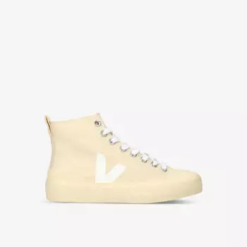 Высокие кеды Wata II из парусины с V-логотипом Veja, бежевый
