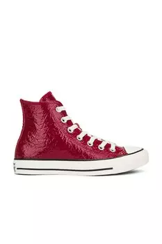 Высокие кожаные кеды Chuck Taylor All Star с мятой отделкой Converse, цвет Days Ahead, Egret, & Black
