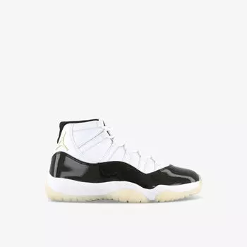 Высокие кожаные кроссовки Air Jordan 11 с тиснением бренда Jordan, черный
