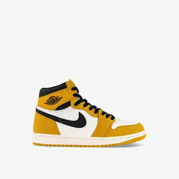 Высокие кожаные кроссовки air jordan 1 high с фирменной вышивкой Jordan, черный