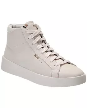 Высокие кожаные кроссовки Hugo Boss Belwar, белый