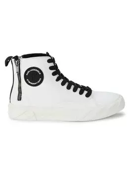 Высокие кожаные кроссовки Karl Lagerfeld Paris, белый