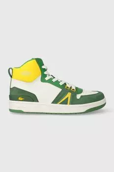 Высокие кожаные кроссовки L001 Leather Colorblock Lacoste, зеленый