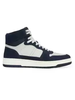 Высокие кожаные кроссовки Mason Vince, цвет spruce blue