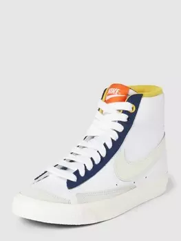 Высокие кожаные кроссовки с лейблом модели BLAZER Nike, белый