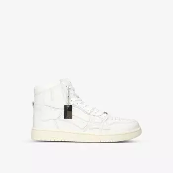 Высокие кожаные кроссовки Skel со вставками Amiri, белый