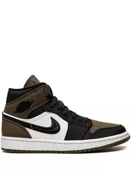 Высокие кроссовки Air 1 Jordan, зеленый