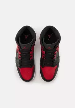 Высокие кроссовки Air Jordan 1 Mid Jordan, красные временные