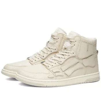 Высокие кроссовки AMIRI Crystal Skel Top, бежевый