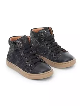 Высокие кроссовки Bundgaard Leder Rie Lace, черный