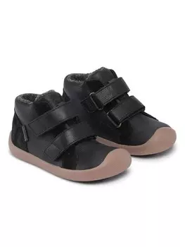 Высокие кроссовки Bundgaard Leder Walker Mid Velcro II, черный