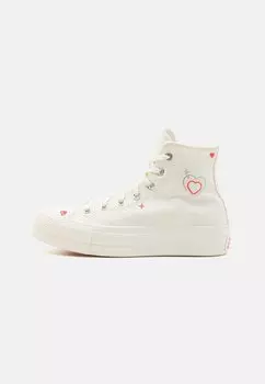 Высокие кроссовки Chuck Taylor All Star Lift Converse, цвет egret/fever dream