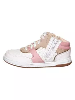Высокие кроссовки Clarks Leder-Sneakers Fawn Peak, цвет Wei/Beige/Rosa