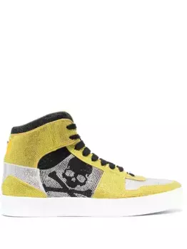 Высокие кроссовки Crystal Notorious Philipp Plein, желтый