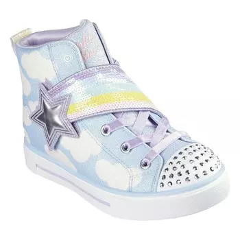 Высокие кроссовки для девочек Skechers Twinkle Toes Shooting Star Brights, синий