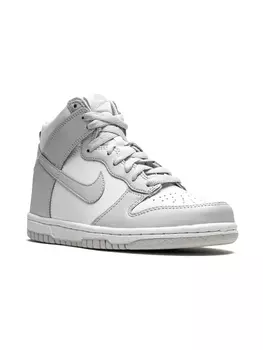 Высокие кроссовки Dunk Nike Kids, белый