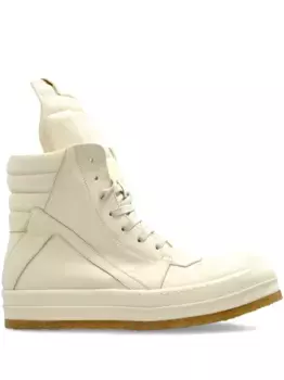Высокие кроссовки Geobasket на шнуровке Rick Owens, нейтральный