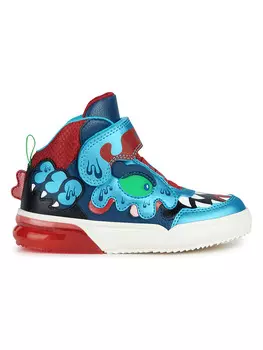 Высокие кроссовки Geox, цвет blau/rot
