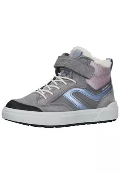 Высокие кроссовки Geox, цвет Grau/Pink