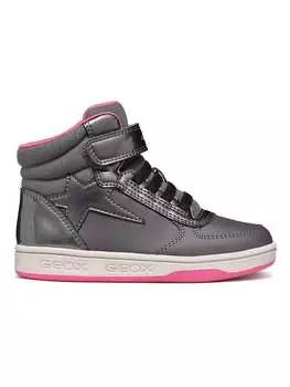 Высокие кроссовки Geox, цвет grau/pink