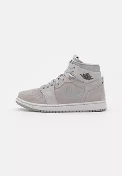 Высокие кроссовки Jordan W Air Jordan 1 Zoom Air Cmft, средне-серый / черный