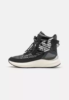 Высокие кроссовки LACES UNISEX EA7 Emporio Armani, черный/белый