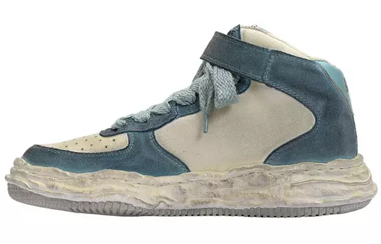 Высокие кроссовки Maison Wayne из матовой замши Mihara Yasuhiro