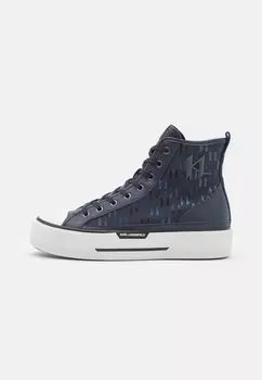Высокие кроссовки MEN KAMPUS MAX DUALTONE KARL LAGERFELD, цвет navy/blue