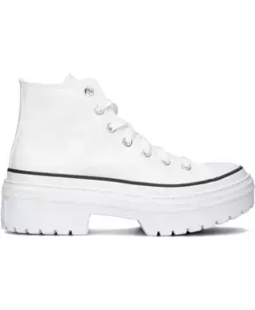 Высокие кроссовки на каблуке с выступами Converse, белый