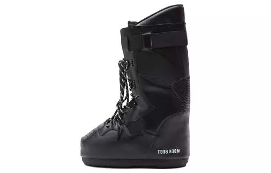 Высокие кроссовки на шнуровке Moon Boot, черный