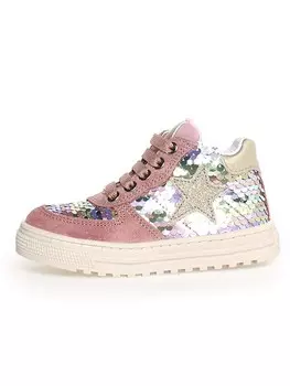 Высокие кроссовки Naturino Leder Hess, цвет rosa/bunt