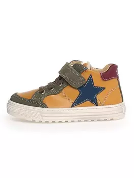 Высокие кроссовки Naturino Leder-Sneakers Penshaw, цвет Khaki/Orange