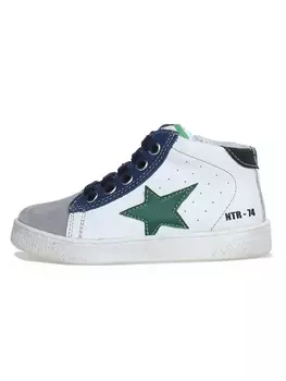 Высокие кроссовки Naturino Leder-Sneakers Pinn, цвет Grn/Hellblau