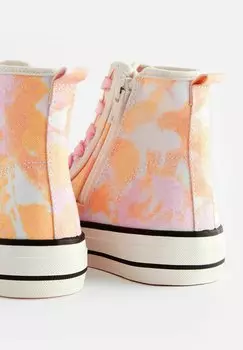 Высокие кроссовки Next, розовый тай-дай