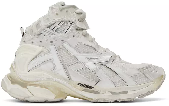 Высокие кроссовки Off-White Runner Balenciaga