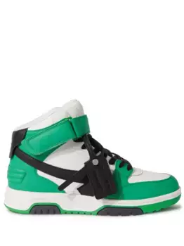 Высокие кроссовки Out of Office OFF-WHITE, зеленый