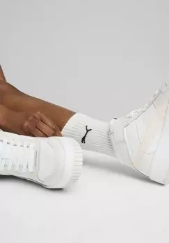 Высокие кроссовки Puma Carina Street Mid, розовый серый перо