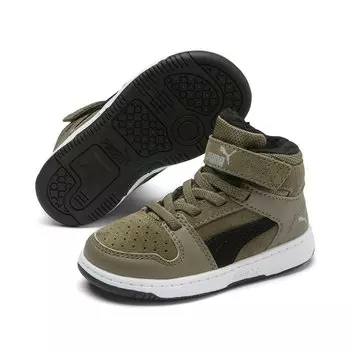 Высокие кроссовки Puma High Rebound Layup Fur SD V Inf, зеленый