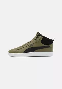 Высокие кроссовки Puma SMASH 3.0 MID UNISEX, цвет olive drab/black/white