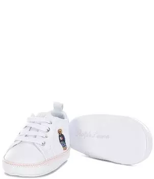 Высокие кроссовки Quilton Bear для девочек Polo Ralph Lauren (для младенцев), белый