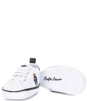 Высокие кроссовки Quilton Bear для мальчиков Polo Ralph Lauren (для младенцев), белый