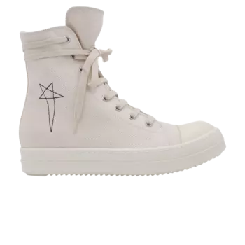 Высокие кроссовки Rick Owens DRKSHDW Fogachine Pentagram Embroidery High, белый