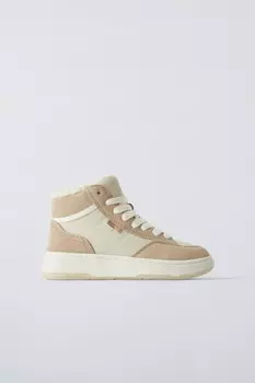 Высокие кроссовки с подкладкой ZARA, разноцветный