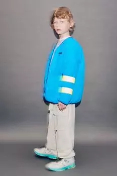 Высокие кроссовки с сеткой ZARA, голубое небо