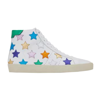 Высокие кроссовки Saint Laurent Court Classic SL/06 Metallic California High, белый