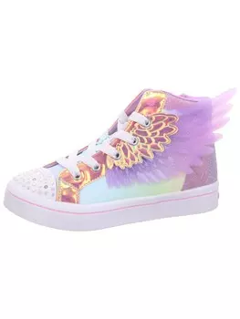 Высокие кроссовки Skechers, металлик