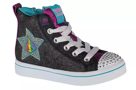 Высокие кроссовки Skechers Skechers Twi Lites Patch Cuties, серый