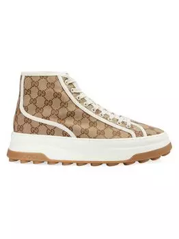 Высокие кроссовки Tennis Trek Gucci, бежевый