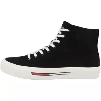 Высокие кроссовки Tommy Hilfiger mid Tommy Jeans Mid Canvas Color, черный