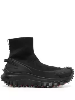 Высокие кроссовки Trailgrip Knit MONCLER, черный